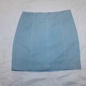 Free People Classic Blue Denim Skirt